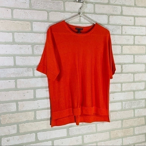 Eileen Fisher Lightweight Short Sleeve Sweater PS - Picture 4 of 11